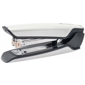 Zszywacz KANGARO Nowa-335S / S, zszywa do 30 kartek, metalowy, w pudełku PP, metaliczny biały