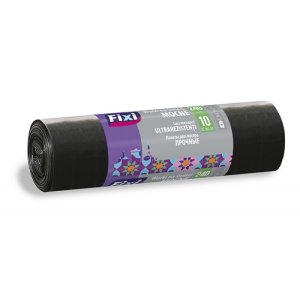 Worki na śmieci FIXI, mocne, 240 l, 10 szt., czarne