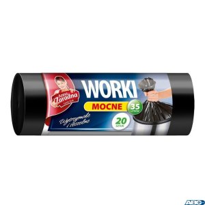 Worki na śmieci 35l mocne HDPE (20szt.)czarne ANNA ZARADNA WNS2207 / 80SH