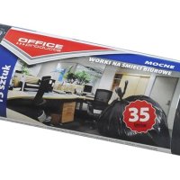 Worki na śmieci biurowe OFFICE PRODUCTS, mocne (LDPE), 35l, 15szt., czarne