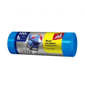 Worki Easy-Pack JAN NIEZBĘDNY, 120l, 15szt., niebieskie