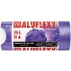 Worki na śmieci ALUFIX Aluflexy, zapach, LDPE, 35l, 15 szt., fioletowe