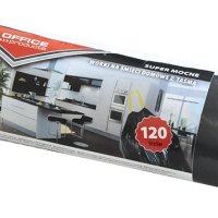 Worki na śmieci domowe z taśmą OFFICE PRODUCTS, super mocne (LDPE), 120l, 10szt., czarne