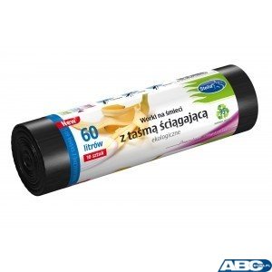 Worki na śmieci ekologiczne 60L 10szt. z taśmą (LDPE) STELLA WNS-4256