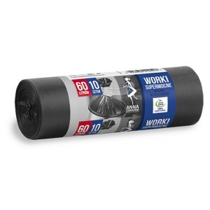 Worki na śmieci ANNA ZARADNA, supermocne, 60 l, 10 szt., czarny