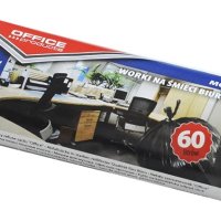 Worki na śmieci biurowe OFFICE PRODUCTS, mocne (LDPE), 60l, 10szt., czarne