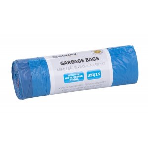 Worki na śmieci DONAU HOME, z taśmą (LDHD), 35l, 15 szt., niebieskie