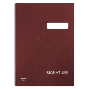 Teczka do podpisu DONAU, karton / PP, A4, 450gsm, 20-przegr., bordowa