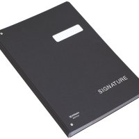 Teczka do podpisu DONAU, karton, A4, 450gsm, 20-przegr., czarna