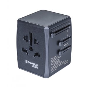 Adapter podróżny DONAU TRAVEL 904, czarny