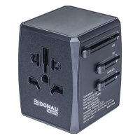 Adapter podróżny DONAU TRAVEL 904, czarny