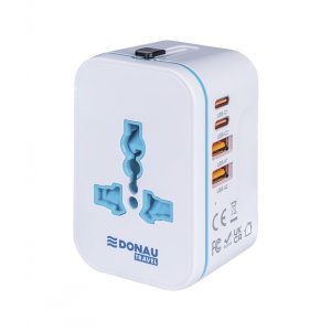 Adapter podróżny DONAU TRAVEL 205, biały