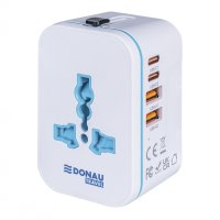 Adapter podróżny DONAU TRAVEL 205, biały