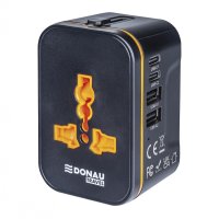 Adapter podróżny DONAU TRAVEL 205, czarny
