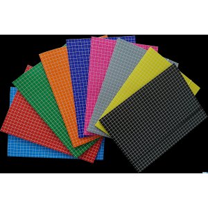 Teczka z gumką DOTTS A4 (10szt) kratka mix 320g