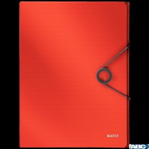 Teczka z gumką PP LEITZ SOLID 30mm jasnoczerwona 45681020