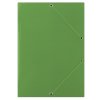 Teczka z gumką DONAU, karton, A4, 400gsm, 3-skrz., zielona
