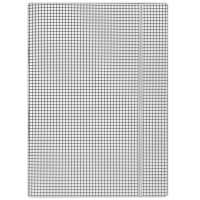 Teczka z gumką DONAU, karton, A4, 400gsm, 3-skrz., biała w kratę