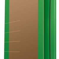 Teczka z gumką DONAU Life, Karton, A4, 500gsm, 3-skrz., zielony