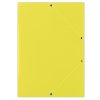 Teczka z gumką DONAU, karton, A4, 400gsm, 3-skrz., żółta
