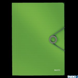Teczka z gumką PP LEITZ SOLID A4 jasnozielona 45631050