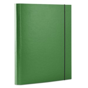 Teczka z gumką OFFICE PRODUCTS, PP, A4 / 30, 3-skrz., zielona