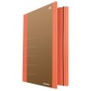 Teczka z gumką DONAU Life, Karton, A4, 500gsm, 3-skrz., pomarańczowy
