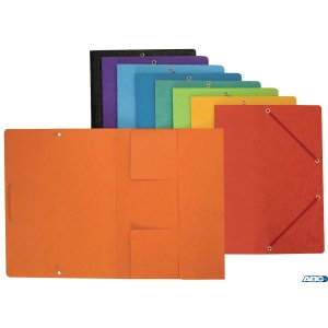 Teczka preszpanowa z gumką A4 BANTEX, żółta, 400087822