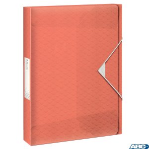 Teczka z gumką Esselte ColourIce, poszerzana, brzoskwiniowy, , 626263