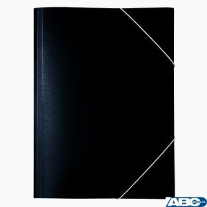 Teczka PP z gumką szeroka TG-02 BIURFOL czarna