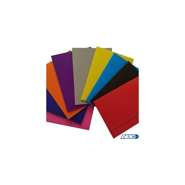 Teczka lakier z gumką A4+ mix kolor 600g. ALIGA TL-100