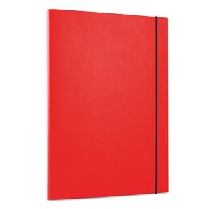Teczka z gumką OFFICE PRODUCTS, PP, A4 / 15, 3-skrz., czerwona
