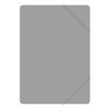 Teczka z gumką OFFICE PRODUCTS, A4, PP, 500mikr., 3-skrz., szara