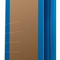 Teczka z gumką DONAU Life, Karton, A4, 500gsm, 3-skrz., niebieski