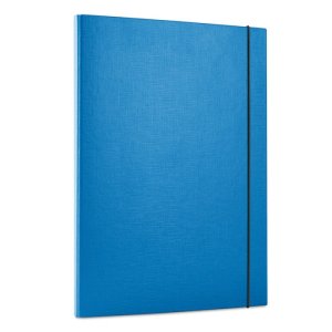 Teczka z gumką OFFICE PRODUCTS, PP, A4 / 15, 3-skrz., niebieska