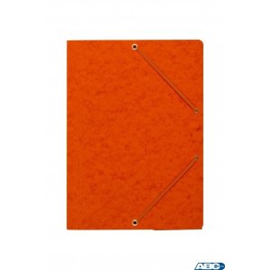 Teczka z gumką rogi DOTTS A4 preszpan pomarańczowa 390g