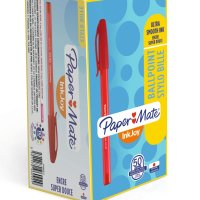 Długopis ze skuwką INKJOY 100 CAP M czerwony PAPER MATE S0957140