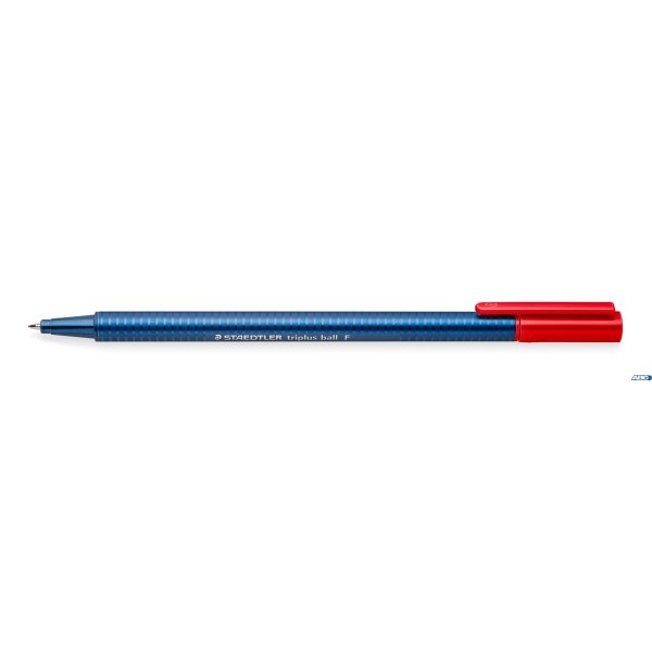 Długopis triplus ball, F, czerwony, Staedtler S 437 F-2