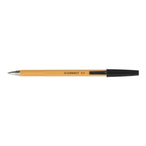 Długopis Q-CONNECT z wymiennym wkładem 0,4mm (linia), czarny