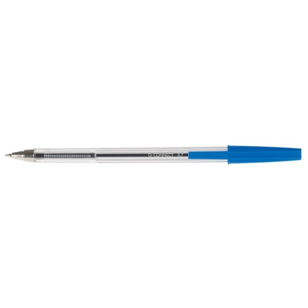 Długopis Q-CONNECT z wymiennym wkładem 0,7mm (linia), zawieszka, niebieski