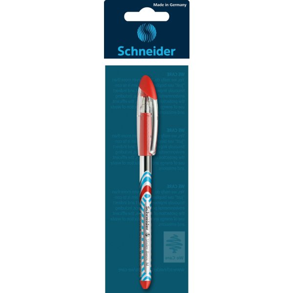 Długopis SCHNEIDER Slider Basic, M, zawieszka, czerwony