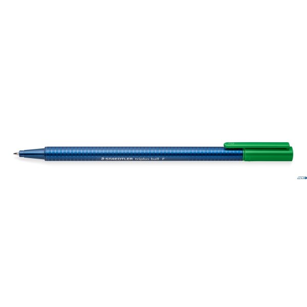 Długopis triplus ball, F, zielony, Staedtler S 437 F-5