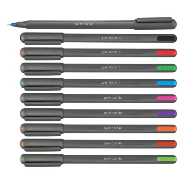 Długopis LINC Pentonic, śr. kulki 1,0mm, gr. linii 0,5mm, pomarańczowy