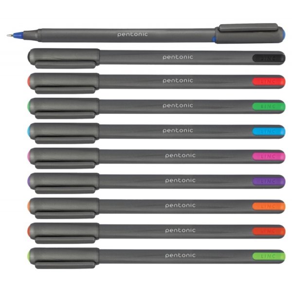 Długopis LINC Pentonic, śr. kulki 1,0mm, gr. linii 0,5mm, brązowy