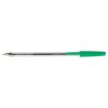 Długopis Q-CONNECT z wymiennym wkładem 0,7mm (linia), zielony