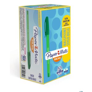 Długopis ze skuwką INKJOY 100 CAP M zielony PAPER MATE S0957150