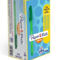 Długopis ze skuwką INKJOY 100 CAP M zielony PAPER MATE S0957150