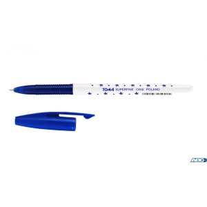 Długopis w gwiazdki SUPERFINE z supercienką końcówką, 0,5mm niebieski TO-059 Toma