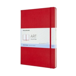 Szkicownik MOLESKINE A4 (21x29,7 cm), 96 stron, czerwony