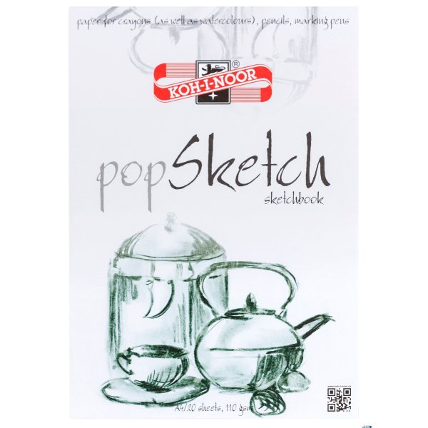 Blok szkicowy POP SKETCH A4 50ark.100g BLO-SZPOA4-00104 KOH I NOOR